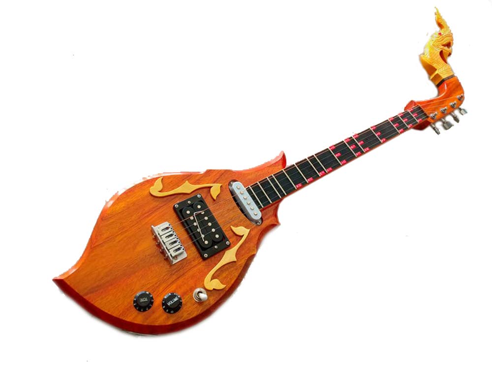 Amazon.com: Isarn Electric Phin 4 Strings, Thai Lao Guitar Musical